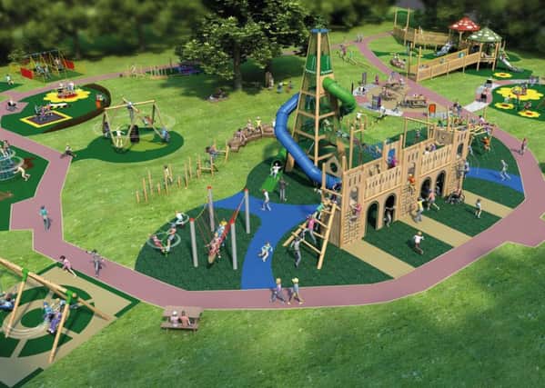 How the new playpark at Harestanes Country Park will look.