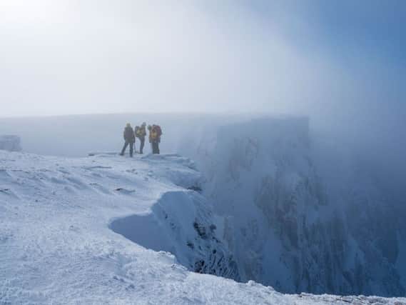 Cairngorm Mountain Rescue Team above Coire an Lochain. Picture: Contributed
