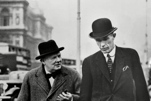 Winston Churchill with Lord Halifax, who argued for peace talks with Nazi Germany in 1940 (Picture: Roger Viollet/REX/Shutterstock)