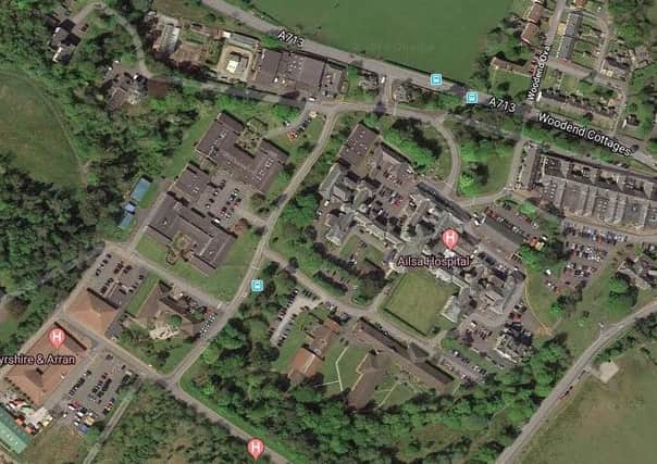 The attack took place at Ailsa Hospital. Picture: Google