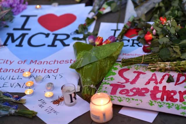 Tributes to the victims. Picture: Getty