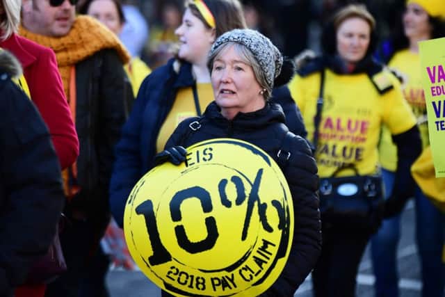 Ms Sturgeon said the government and the council body Cosla would negotiate with teaching unions in a bid to resolve the pay row. Picture: John Devlin