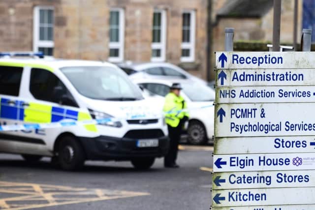 A woman was stabbed on the grounds of Ailsa Hospital in Ayr.

Picture: John Devlin