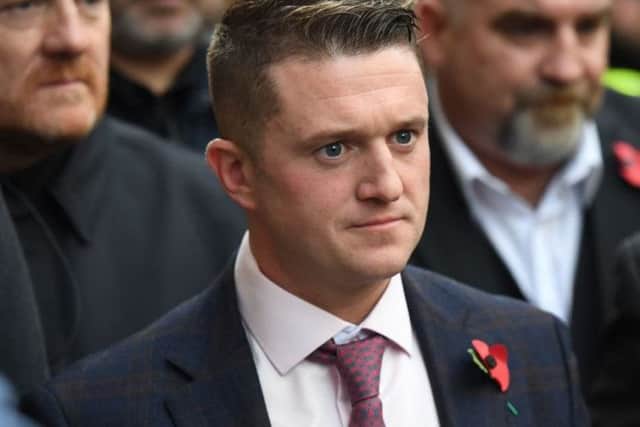 The controversial activist - real name Stephen Yaxley-Lennon - will advise Mr Batten on rape gangs and prison reform. Picture: CHRIS J RATCLIFFE/AFP/Getty