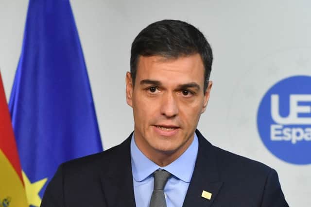 Spain's Prime Minister Pedro Sanchez  (Photo by EMMANUEL DUNAND / AFP)EMMANUEL DUNAND/AFP/Getty Images