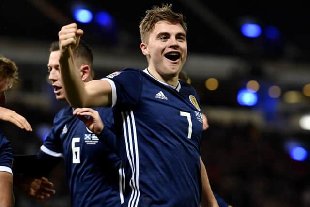 Forrest hit five goals over two games to fire Scotland into the Euro 2020 play-off. Picture: SNS/Craig Williamson