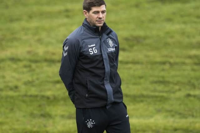 Steven Gerrard isn't planning on a busy January transfer window but he could bring in one striker and move another on. Picture: SNS Group