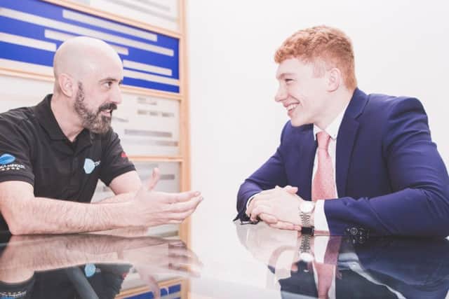 Incovos Ray Prunty (left) has acted as a mentor for chief executive Chris Thomas, who was just 19 when he took on the CEO role. Picture: John Need