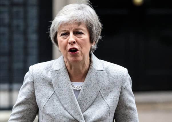 The National was prevented from covering Theresa May's visit to the Bridge of Weair Leather Company (Picture: Jack Taylor/Getty Images)