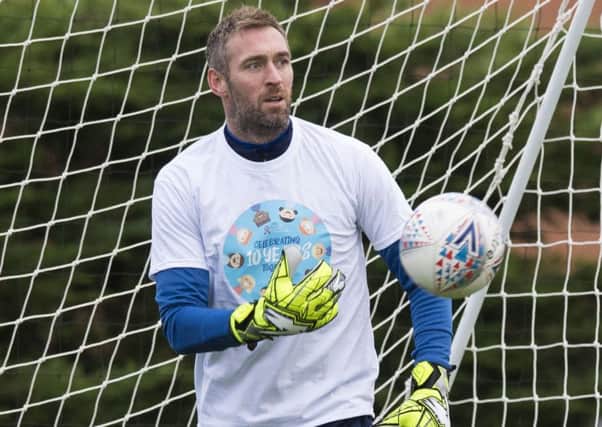 Rangers goalkeeper Allan McGregor during a training session. Picture: Paul Devlin/SNS