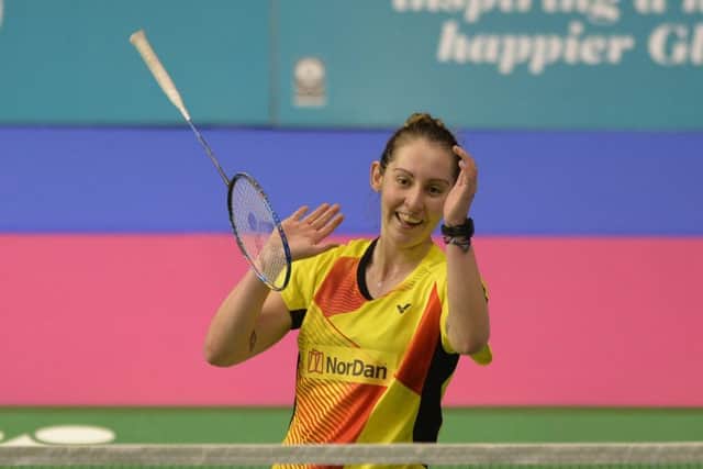 Kirsty Gilmour celebrates her semi-final victory over No.1 seed and title favourite Can Yanyan. Picture: Lorraine Hill