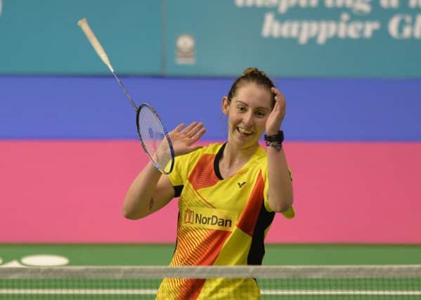 Kirsty Gilmour celebrates her semi-final victory over No.1 seed and title favourite Can Yanyan. Picture: Lorraine Hill