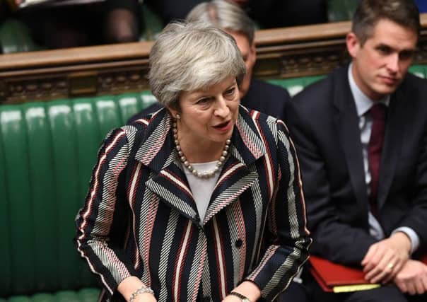 Theresa May in parliament. Picture: UK Parliament.