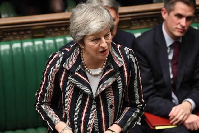 Theresa May in parliament. Picture: UK Parliament.