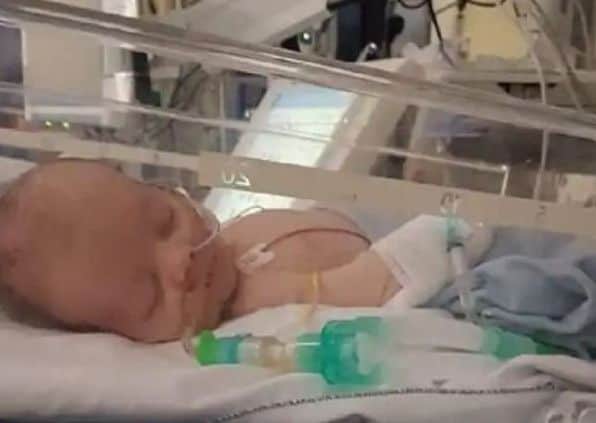 Six-week-old Oscar Nally died from meningitis, leading to his heartbroken mum Georgia Higginbottom to speak out in a bid to raise awareness of the disease's deadly symptoms. Picture: Blackpool Gazette