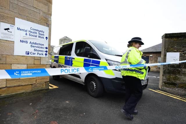 The incident took place at Ailsa Hospital in Dalmellington Road in Ayr. Picture: John Devlin