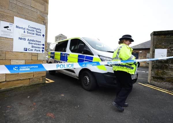 The incident took place at Ailsa Hospital in Dalmellington Road in Ayr. Picture: John Devlin