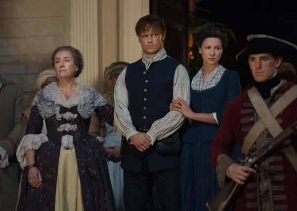 The new season of Outlander follows Claire and Jamie Fraser on their new life in North Carolina. At least 20,000 Scots - mainly Highlanders - settled there in the mid 18th Century. PIC: Starz.