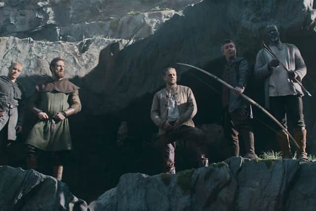 McGinlay as Sir Percival, in Guy Ritchie's King Arthur: The Legend of the Sword, second from left