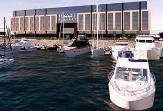 The hotel forms part of the wider marina development. Image: Contributed
