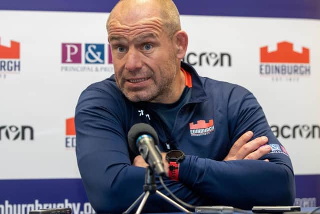 Edinburgh head coach Richard Cockerill. Picture: Kenny Smith/SNS