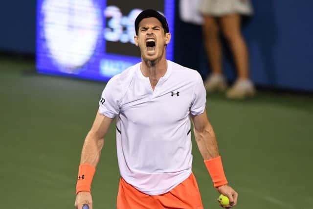 Andy Murray in action during the Citi Open in Washington in August. Picture: Mitchell Layton/Getty Images