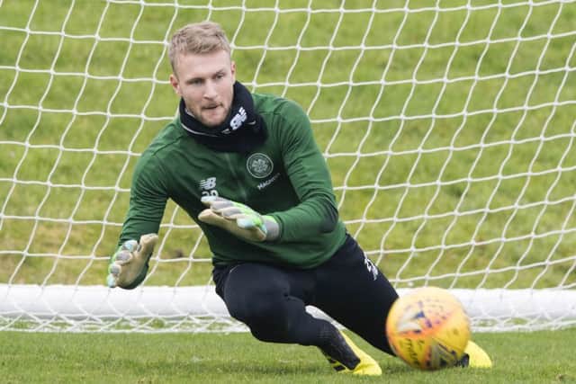 Scott Bain made his Celtic debut in the last Old Firm game at Ibrox. Picture: Paul Devlin/SNS