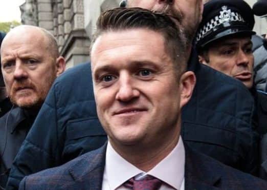 Tommy Robinson - real name Stephen Yaxley-Lennon - is said to be planning to attend Sunday's Hearts v Rangers game