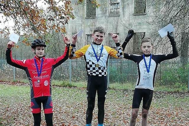 West Lothian Clarion's Gregor Hunter was a winner at the Stirling Bike Club cyclo cross race at Plean Country Park