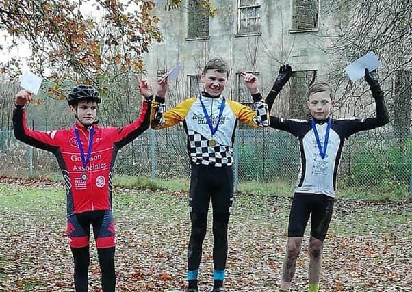 West Lothian Clarion's Gregor Hunter was a winner at the Stirling Bike Club cyclo cross race at Plean Country Park
