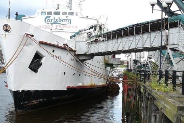 Theres nothing that screams '1980s' quite like a party ship with a revolving dancefloor called the Tuxedo Princess. The boat was anchored at Broomielaw for a few years during the late 80s and early 90s before it set sail and returned to Newcastle. Picture: Craig A Rodway\Flickr