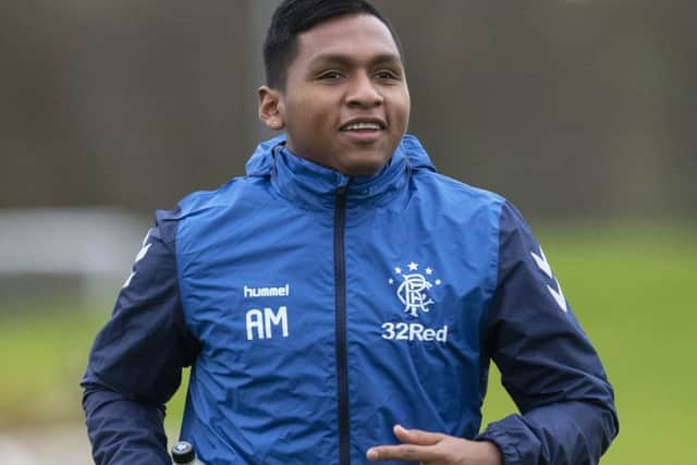 Steven Gerrard says Alfredo Morelos reminds him of former Liverpool team-mate Luis Suarez. Picture: Craig Williamson/SNS