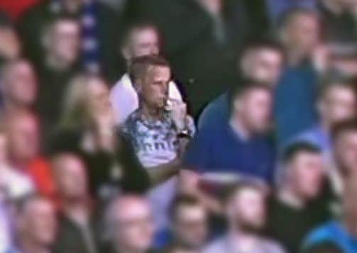 Another image of the man at Pittodrie Stadium released by Police Scotland