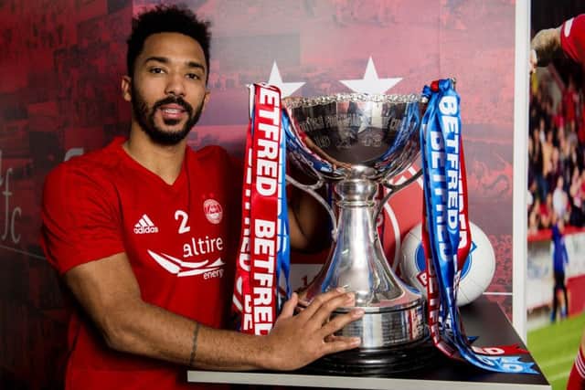 Aberdeen defender Shay Logan looks ahead to the Betfred Cup final against Celtic. Picture: Alan Harvey/SNS