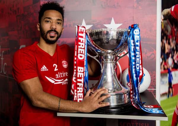 Aberdeen defender Shay Logan looks ahead to the Betfred Cup final against Celtic. Picture: Alan Harvey/SNS