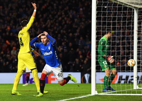 Rangers' Glenn Middleton had a goal ruled out for offside. Picture: SNS/Craig Williamson