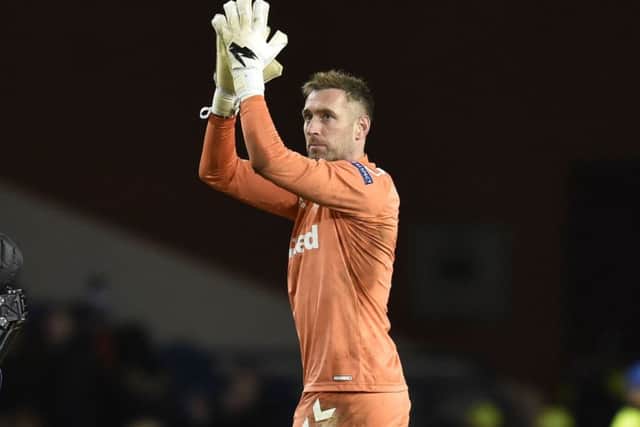 Rangers' Allan McGregor at full-time. Picture: Rob Casey/SNS