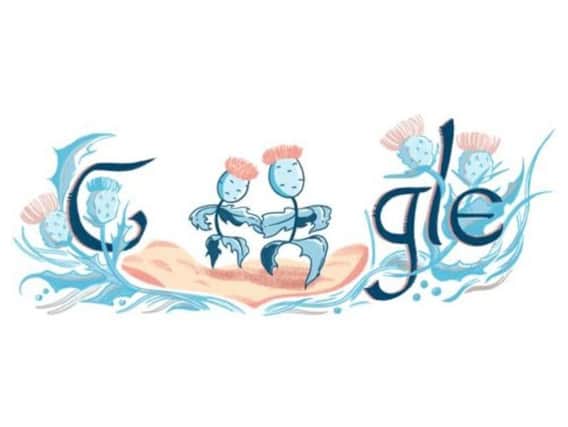 Today's Google Doodle celebrates St Andrew's Day (Photo: Google)