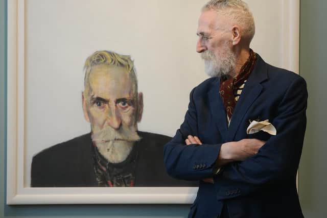 The worlds first purpose-built portrait gallery was (and still is) located in Edinburgh. Designed by local architect Robert Rowand Anderson, the Scottish National Portrait Gallery was opened in 1889. Artist John Byrne pictured.