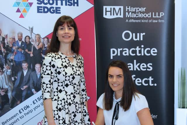 Scottish Edge CEO Evelyn McDonald with Harper Macleod partner Paula Skinner. Picture: Contributed