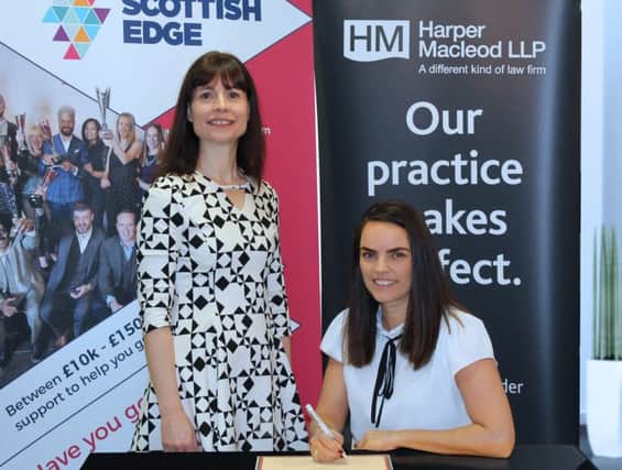 Scottish Edge CEO Evelyn McDonald with Harper Macleod partner Paula Skinner. Picture: Contributed