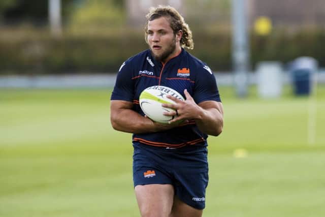 Edinburgh Rugby's Pierre Schoeman. Pic: SNS/SRU/Paul Devlin