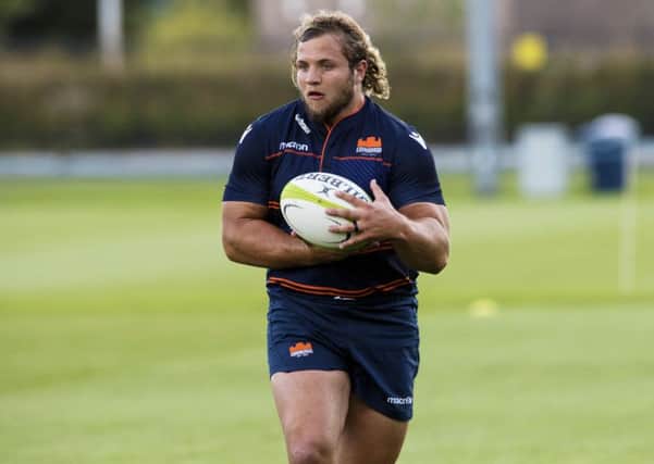 Edinburgh Rugby's Pierre Schoeman. Pic: SNS/SRU/Paul Devlin