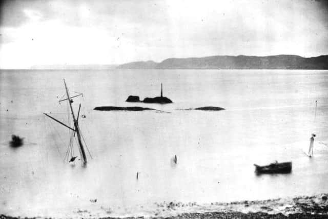 HMY Iolaire was approaching Stornoway harbour when she struck a a submerged reef known as the Beasts of Holm. The wreck remains in the water today. PIC: TSPL.