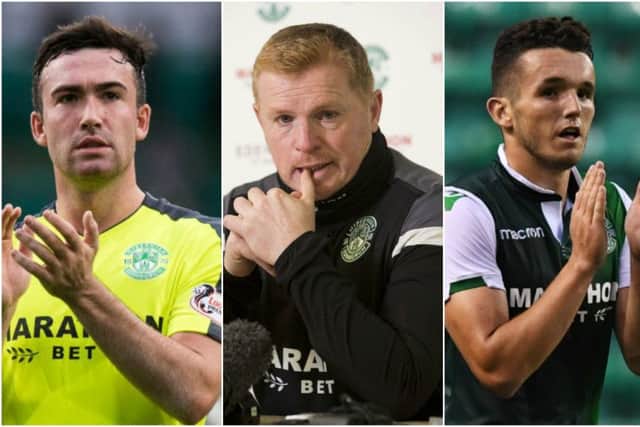 Hibs boss Neil Lennon spoke about his side's dip in form, developing Stevie Mallan and replacing John McGinn. Pictures: SNS Group