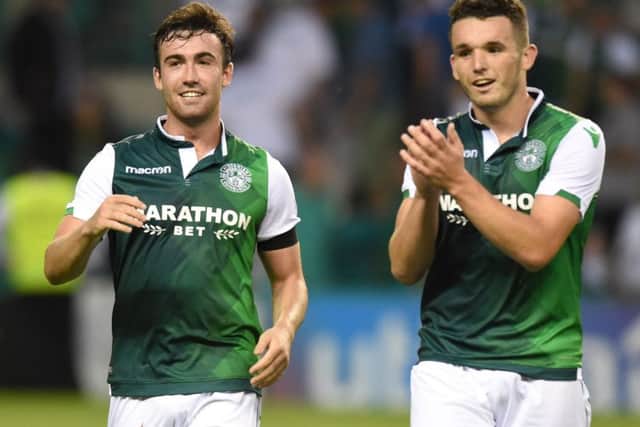 Mallan and McGinn played in the same team during Hibs' Europa League campaign. Picture: SNS Group