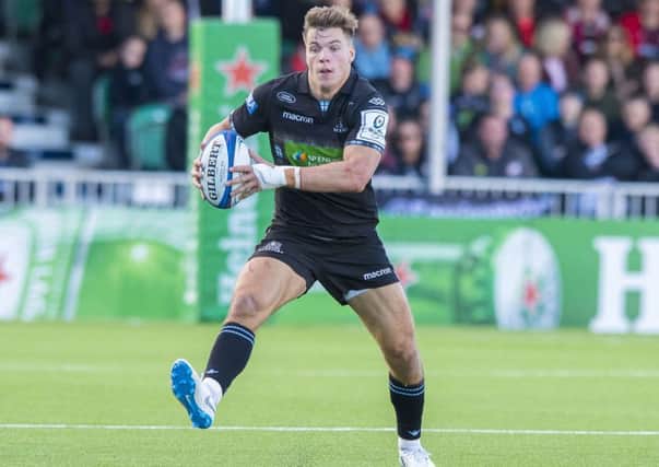 Glasgow and Scotland centre Huw Jones has been linked with a move to Leicester Tigers. Picture: Gary Hutchison/SNS/SRU
