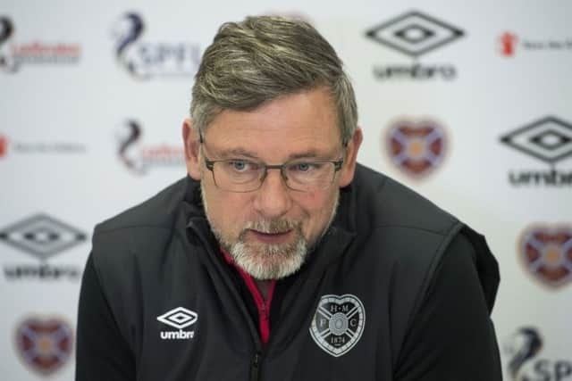 Hearts manager Craig Levein. Pic: SNS/Paul Devlin