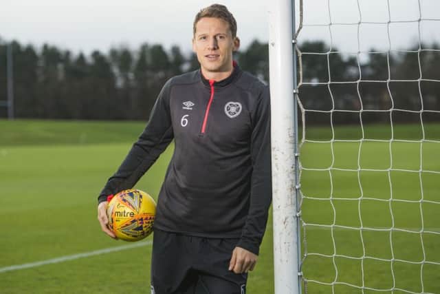 Hearts' Christophe Berra. Pic: SNS/Gary Hutchison