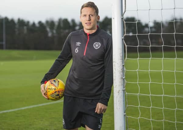 Hearts' Christophe Berra. Pic: SNS/Gary Hutchison